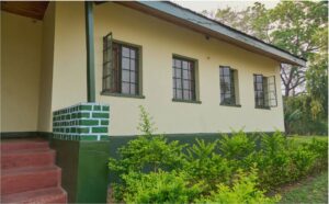 Outside Likhubula Forest Lodge